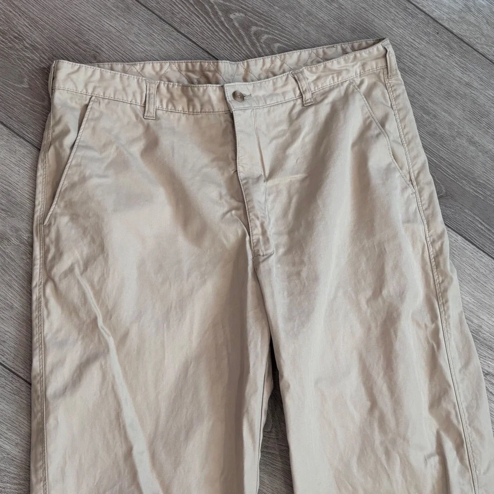 Parx Chino Pants Mens 35x30 Khaki Beige Cotton Straight Leg Trousers Casual